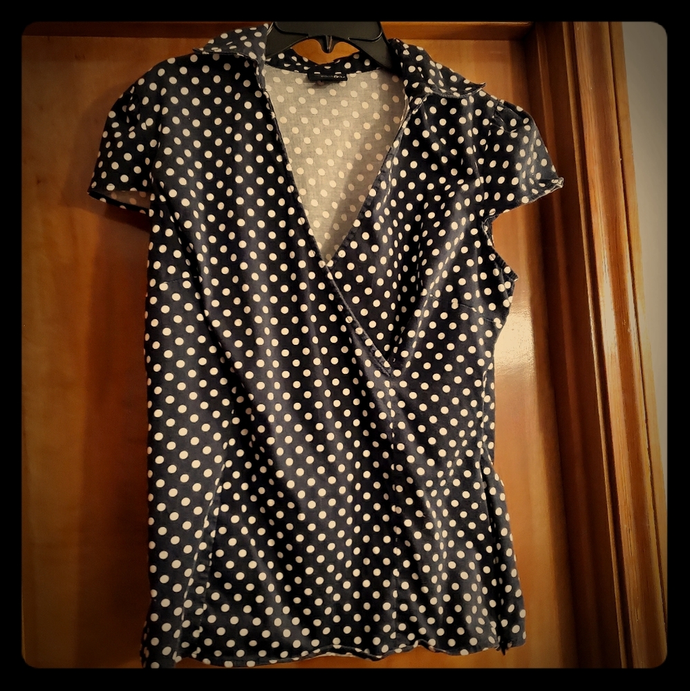 Ladies cap sleeve blouse